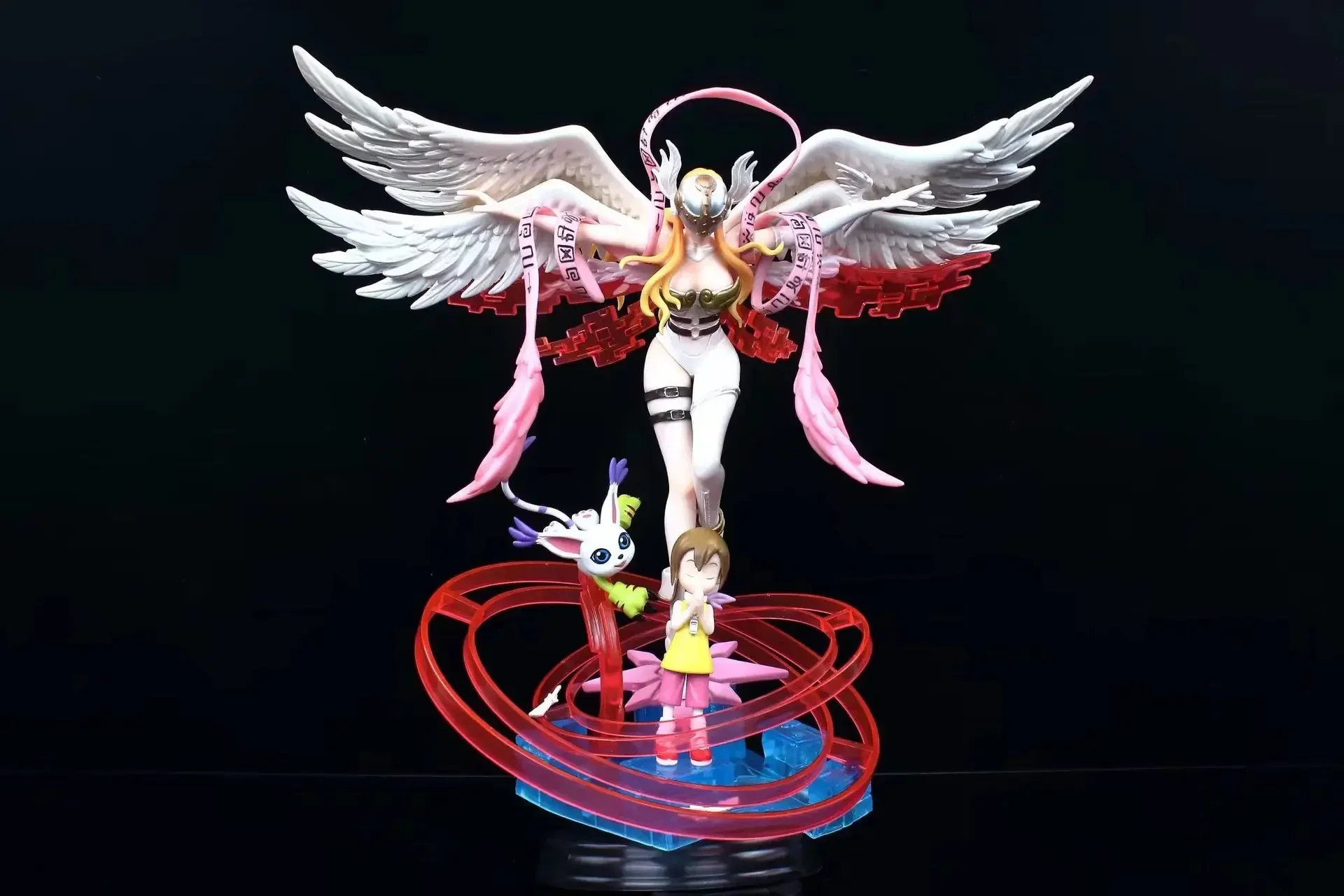 

Аниме Digimon Adventure Angewomon Tailmon Hyperevolution Рисунок Фигурка Модель Статуя Торт Автомобиль Украшение рабочего стола Игрушка из ПВХ Подарки