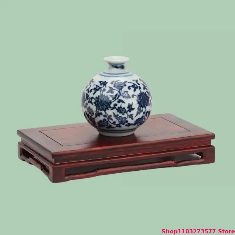 Redwood Display Base Model Decorative Pedestal Flower Pot Vase Decorative Pedestal Tea Pot Tea Set Display Stand Vertical Base