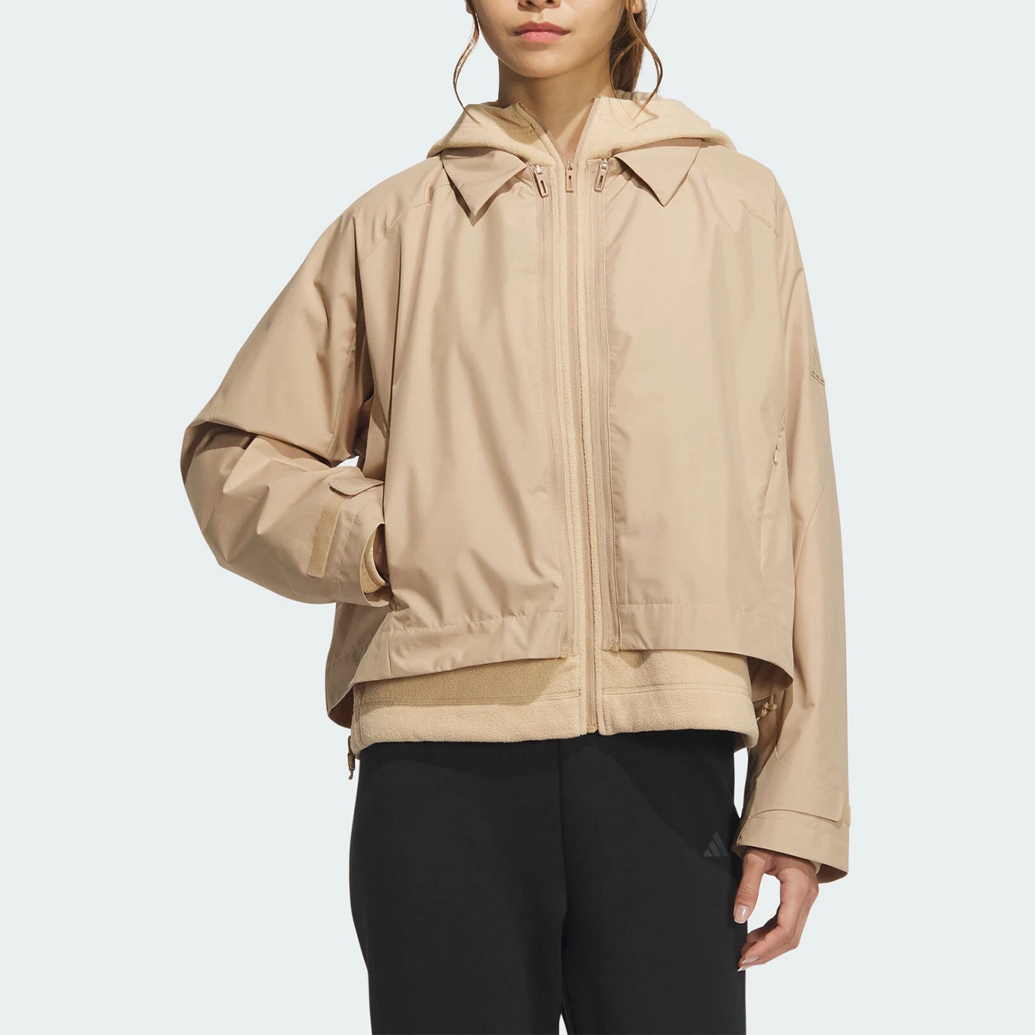 

Официальная осенняя новая женская тканая уличная куртка 2-в-1 Adidas JM8856