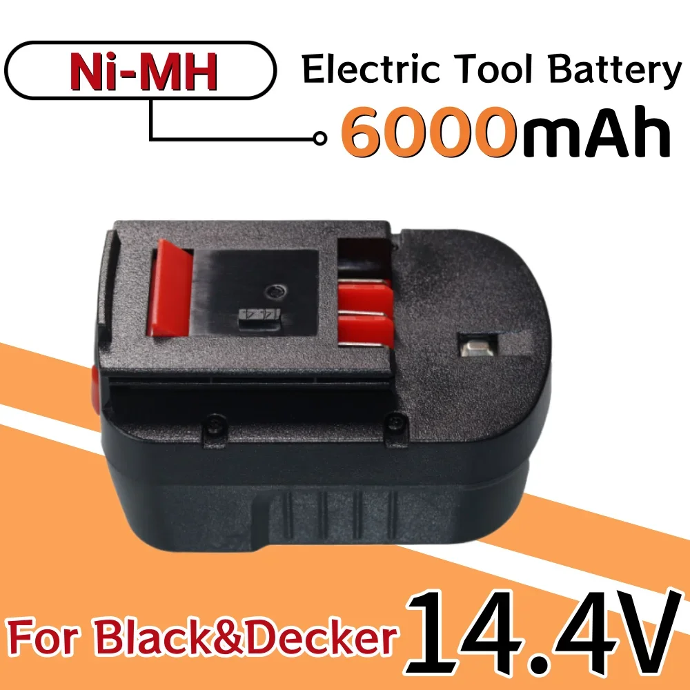 For Black&Decker 14.4V 6000mAh Power Tool FSB14 FS140BX 499936-34 Battery Replacement