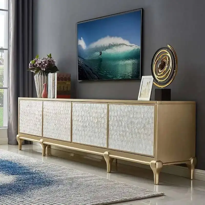 Mueble de TV Retro para Sala de Estar, Estante Móvil de Exhibición, Mesa de TV de Estilo Mid-Century, Mueble de Almacenamiento de Diseño para TV, Muebles para el Hogar