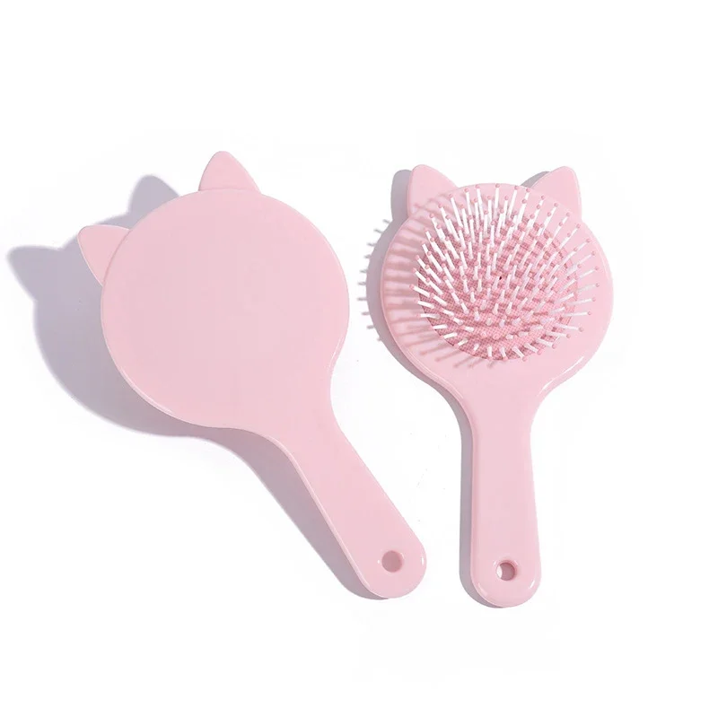 Cute Candy Color Cat Ear Anti-screw Styling Hair Brush Things for Baby