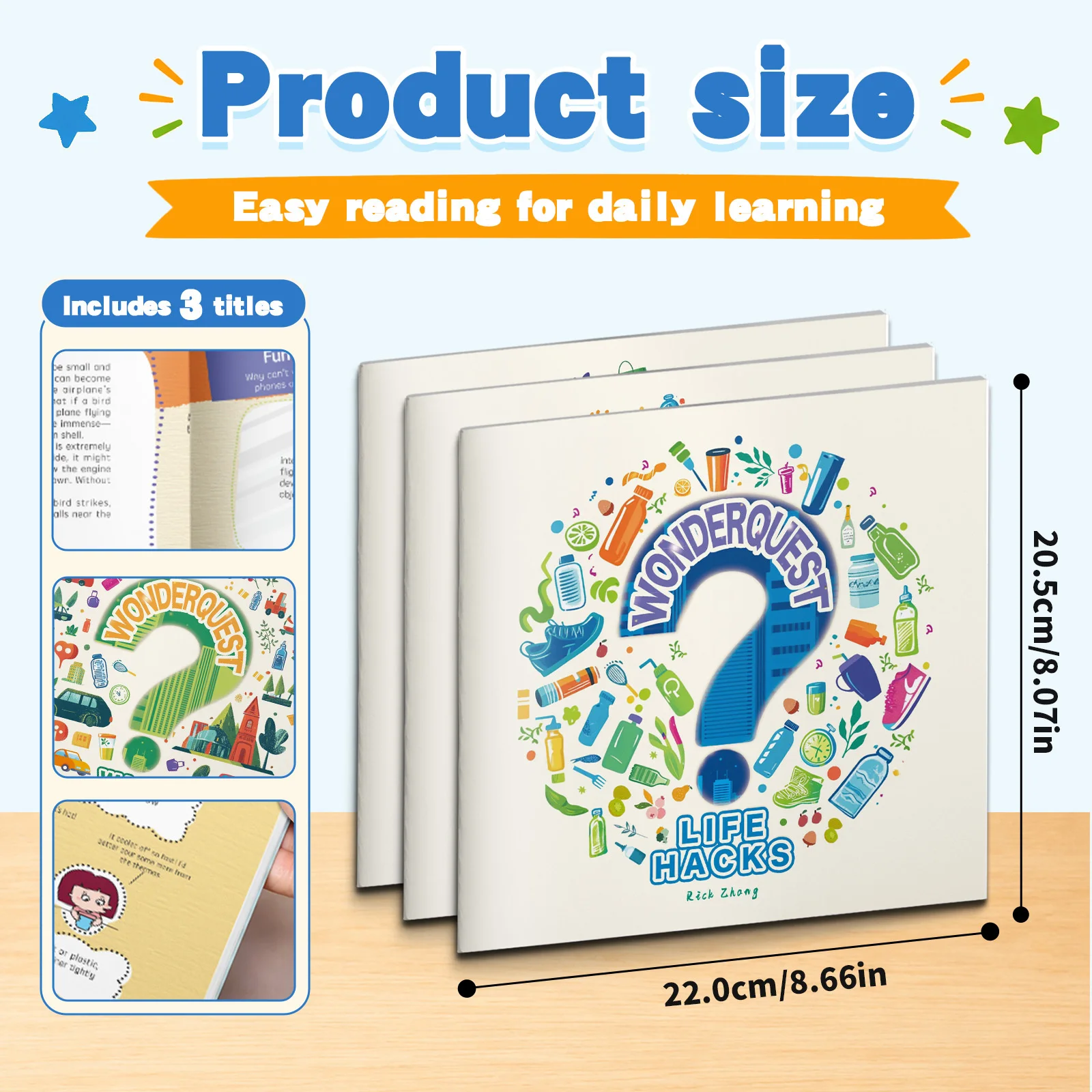Wonder Why Science Exploration Notebooks, Everyday Physics, Transportation, Nature & Life Questions, Illustrated Knowledge
