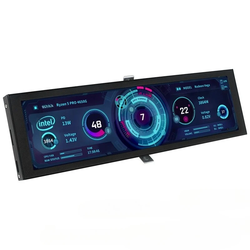 8.8 Inch computer case secondary screen portable strip monitoring touch AIDA64 monitor