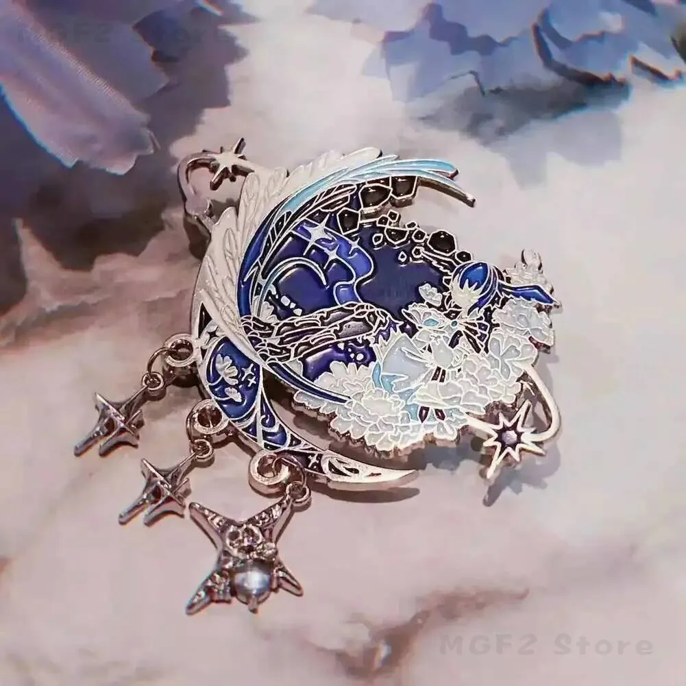 

Pendant Souvenir Game Meteion Little Bluebird Cosplay Metal Anime Badge Button Brooch Pins Collection