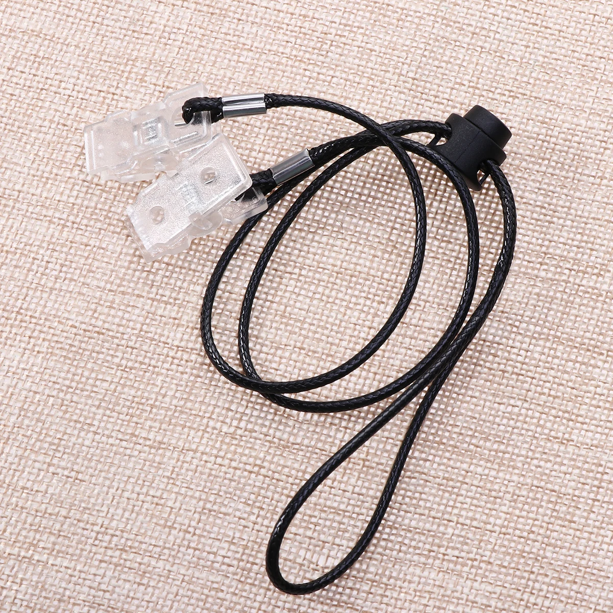 

5pcs Napkin Clips Chain Durable Lightweight Strong Texture Spring-Loaded Clip Polyester Chain Home Dining Hall