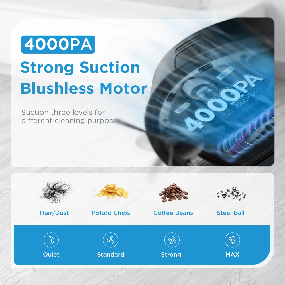 Midea I5C odkurzacz Robot Mop na mokro i na sucho 4000PA inteligentny robot-odkurzacz do mycia bezprzewodowy elektryczny zbiornik na wodę