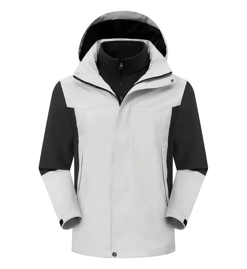 新しい流行の長袖フード付き無地ジャケット