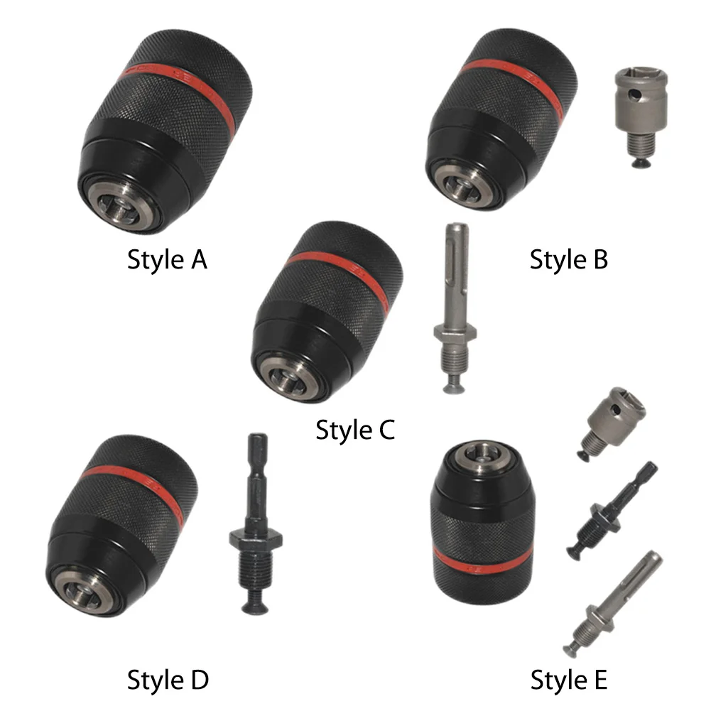 

Metal Drill Chuck Quick Change Converter 1.5-13mm Keyless Drill Chuck 1/4 Inch Hex Shank Mini Keyless Drill Chuck Hardware Tools