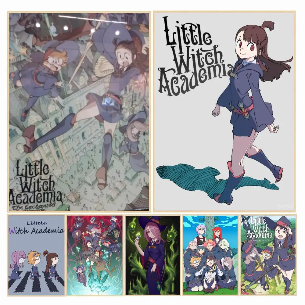 anime L-Little Witch Academia-A Painting Calligraphy Boho Botanical Decor for Living Room Elegant Home Style
