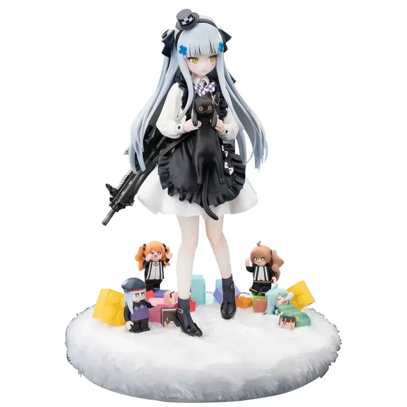 

22cm Girls' Frontline HK416 1/7 Black Cat Gift Ver Wonder Anime PVC Action Figure Toy Game Action Figures Collectible Model Doll
