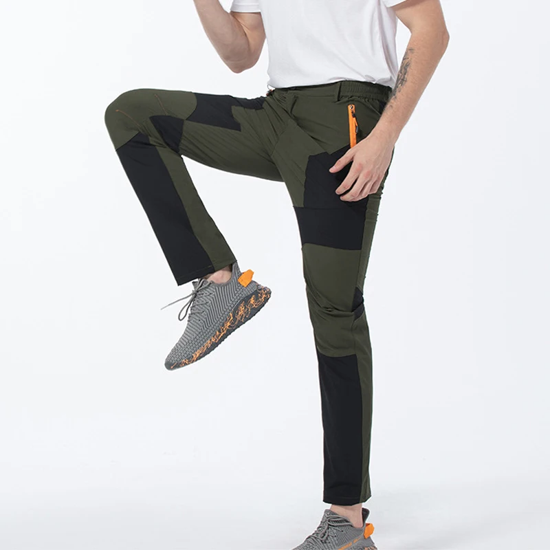 Mens Pants Hiking Trekking Quick Dry Lightweight Splashproof UV Proof Stretch Fishing Outdoor Travel Climbing Trousers