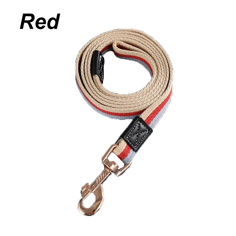 Dog Leash For Walking And Training Durable Canvas Traction Rope_voghion.com