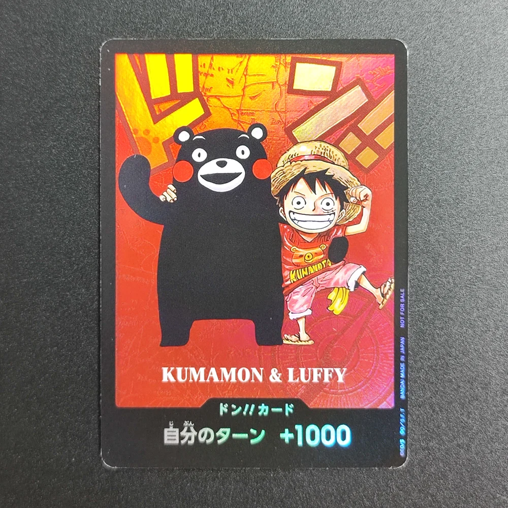 Proxy ONE PIEC DON!! Card Kumamon & Luffy Premium Card Collection Kumamoto Special Japanese TCG Game Collection Card view 4