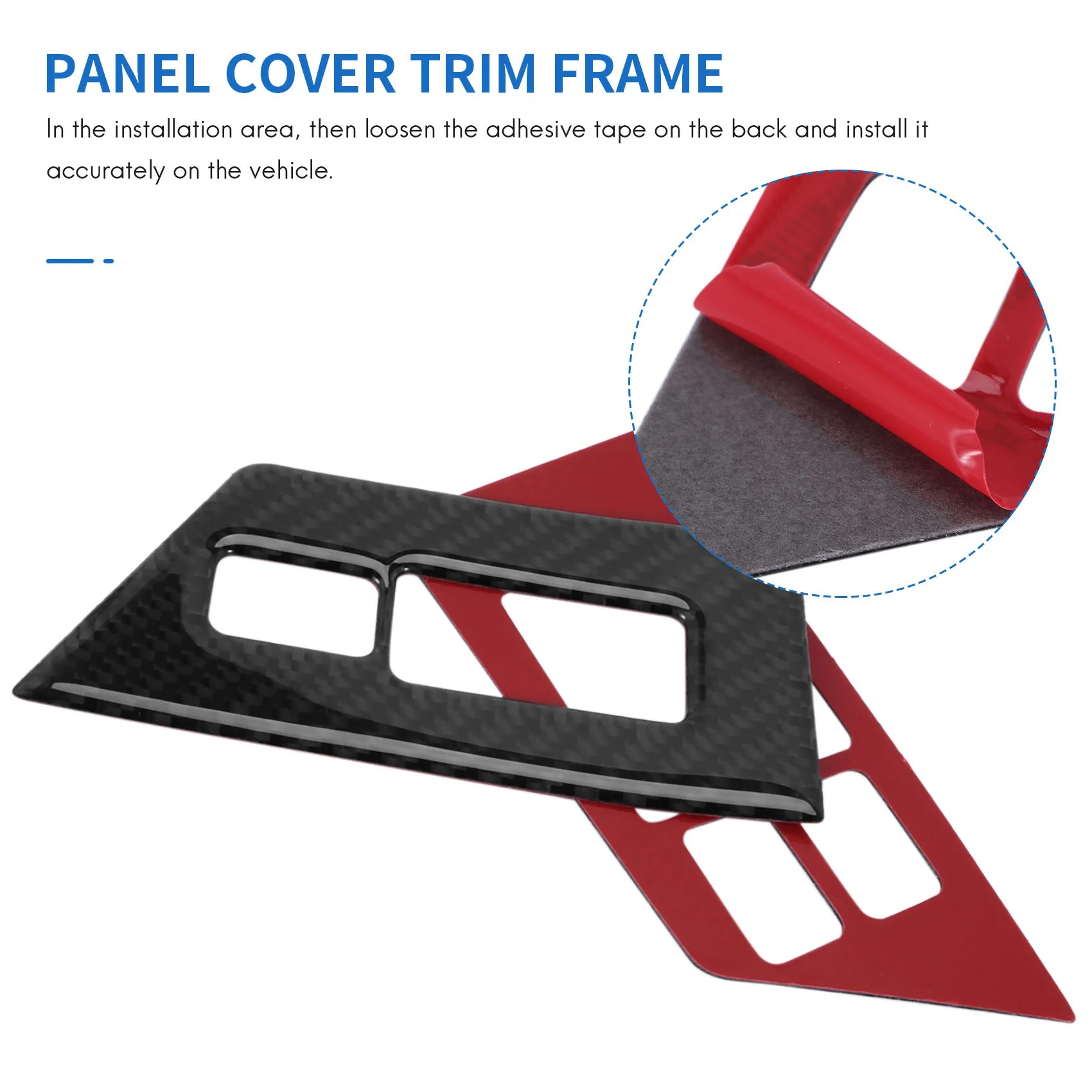 

Authentic For Nissan GTR R35 2009-2015 Carbon Fiber Window Switch Sticker Button Frame Cover Trim Interior Decoration