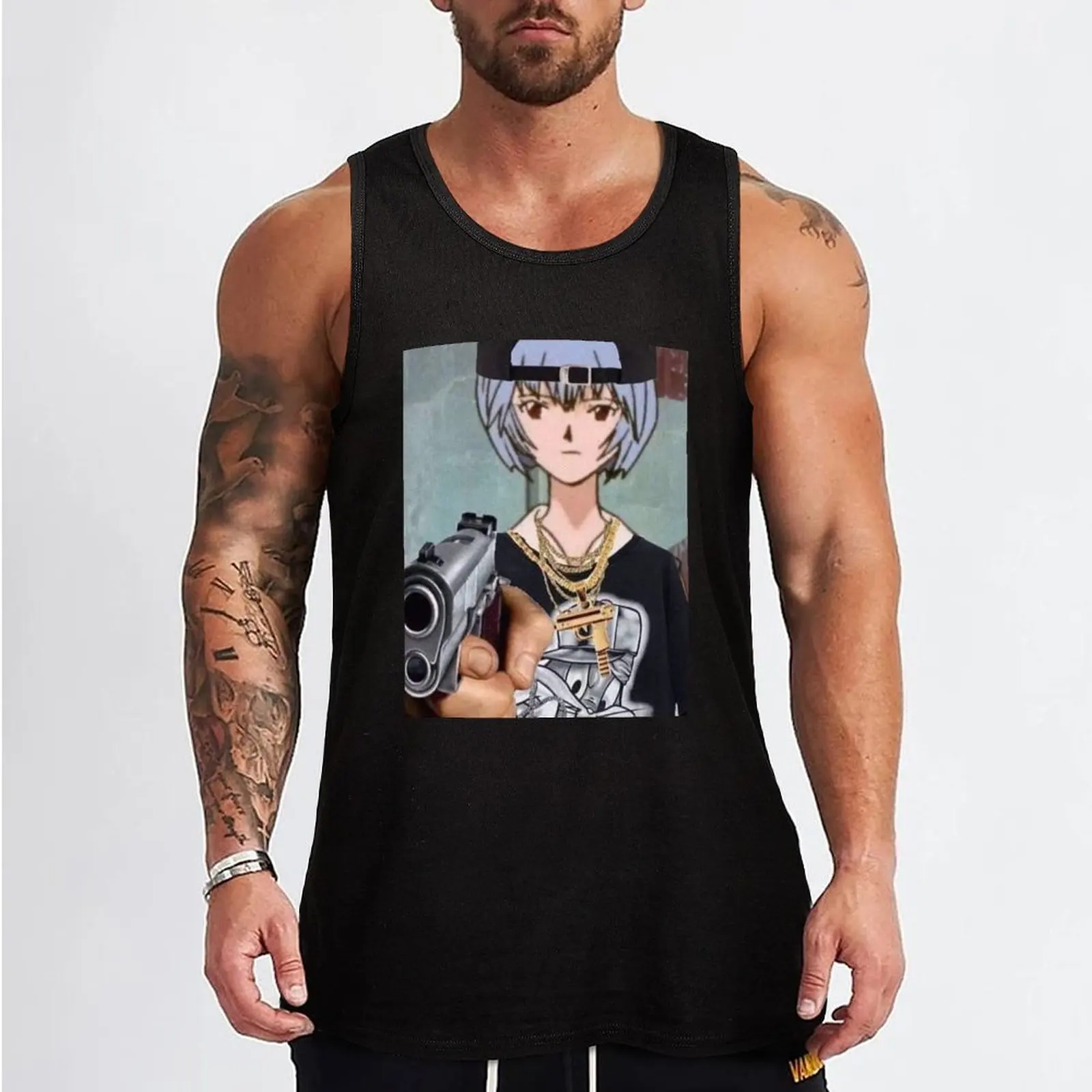 Rei Ayanami chola Tank Top anime sleeveless vest men