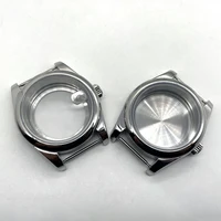 Neiton-caja de reloj plateada de 36mm/39mm, acero inoxidable 316L para movimiento Seiko NH35 NH34 NH36 NH38 Miyota 8215