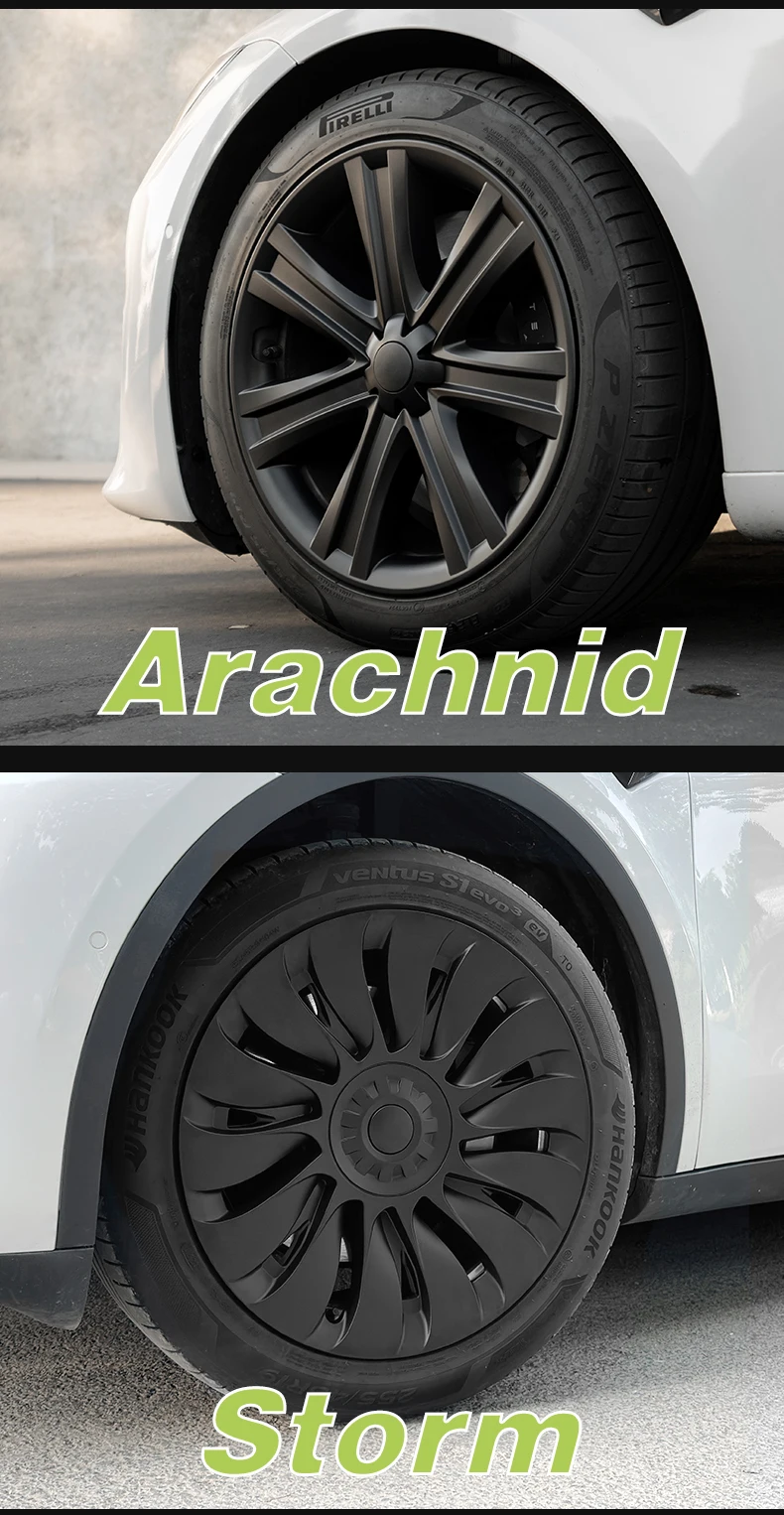 4-teiliges Radkappen-Design für Tesla Model S (2022–2024)/Model Y (2020–2024), 19-Zoll-Radabdeckung, Leistung, Vollfelgen-Nabenabdeckung, Zubehör – Detail 16