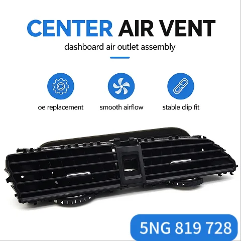1/3PCS Air Conditioning Outlet Grille Trim Assembly For VW Tiguan L 2017-2020  Dashboard Air Outlet Instrument Panel Air Vent
