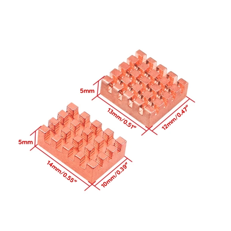 2 Cái/bộ Tản Nhiệt Bộ Làm Mát Tản Nhiệt Làm Mát Thụ Động Tấm Tản Nhiệt Cho Zero2W Dropshipping