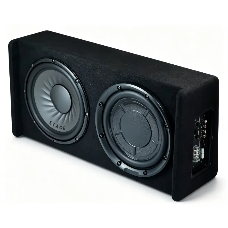 10 Inch Ultra Thin Car Subwoofer, Low Profile Under Seat Bass Tube for Vehicle Audio System