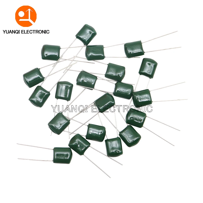 20PCS 100V Polyester Film Capacitor 124 154 224 334 474 2A124J 2A154J 2A224J 2A334J 2A474J 0.15UF 0.22UF 0.33UF 0.47UF