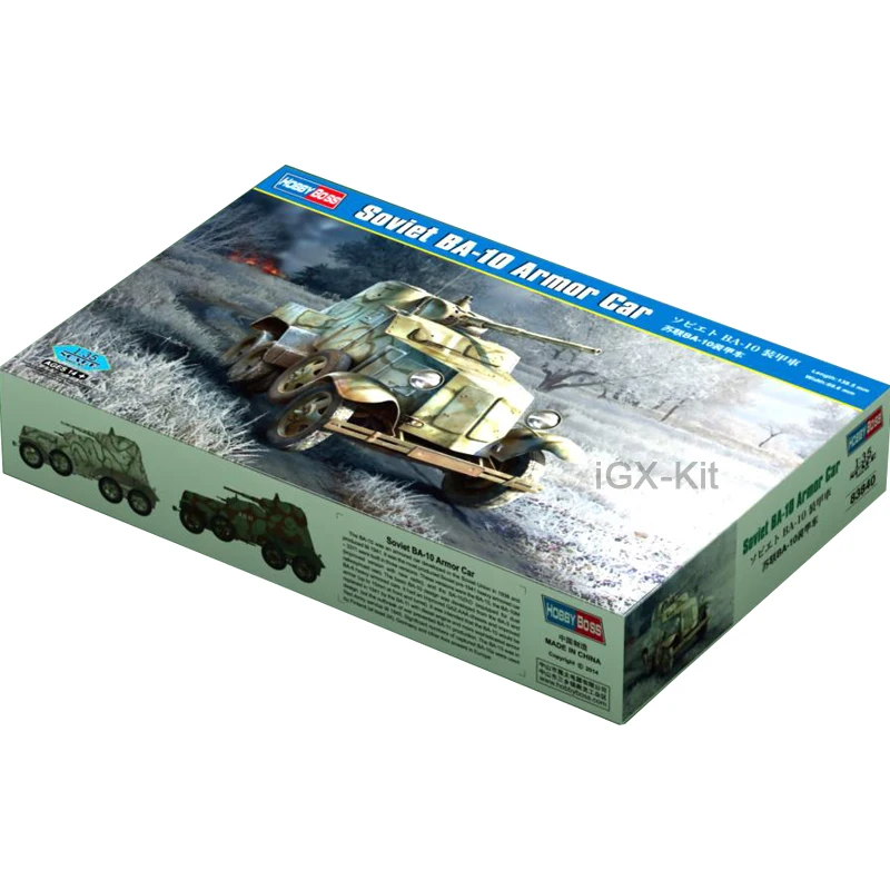 Hobbyboss 83840 1/35 Scale  Soviet BA10 BA-10 Armored  Vehicle Car Hobby Craft Toy Plastic Model Building Kit