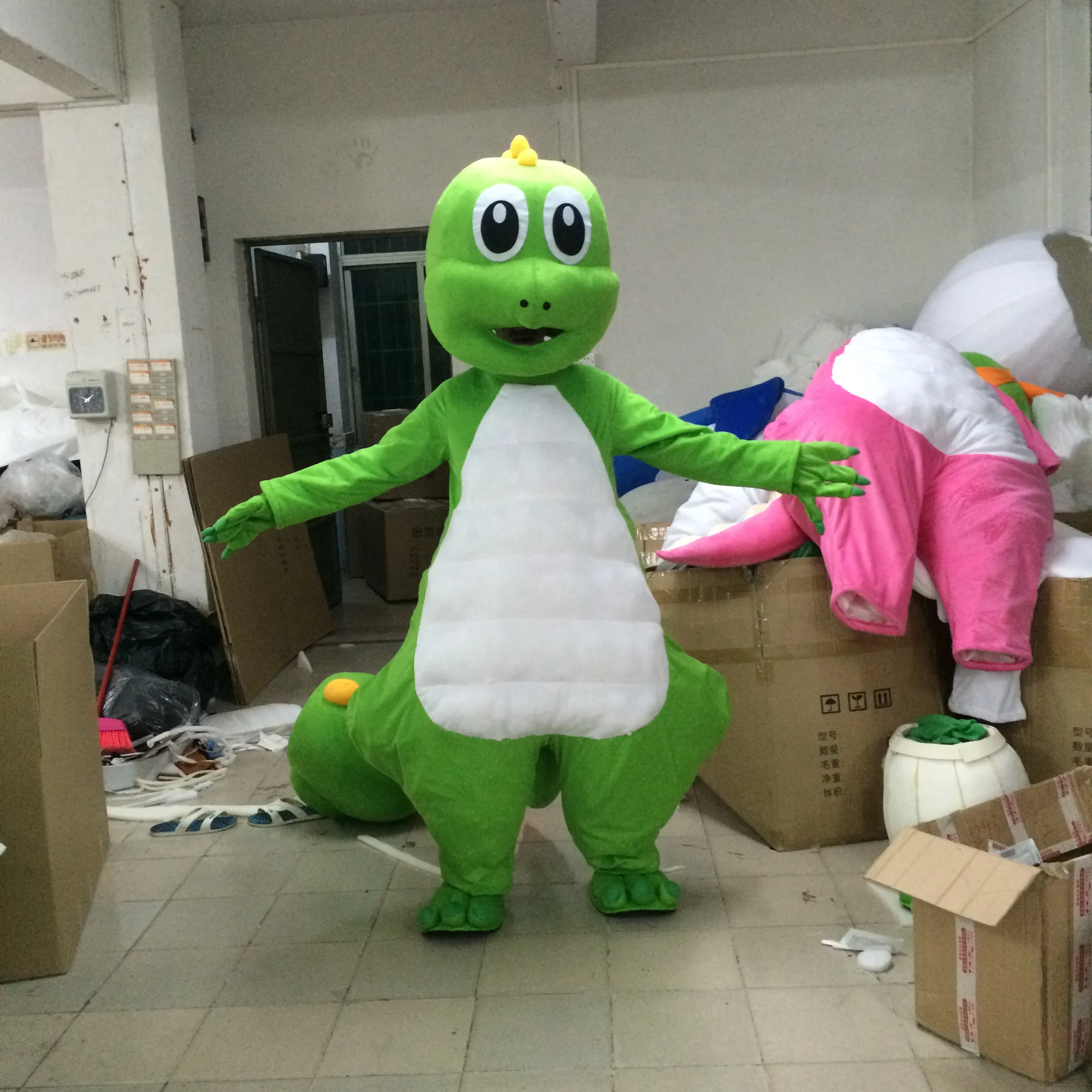 Weihnachten große Barney Maskottchen Kostüme Dinosaurier Cosplay Maskottchen Karneval Charakter Anzug Mascotte Kostüm Weihnachtsgeschenke