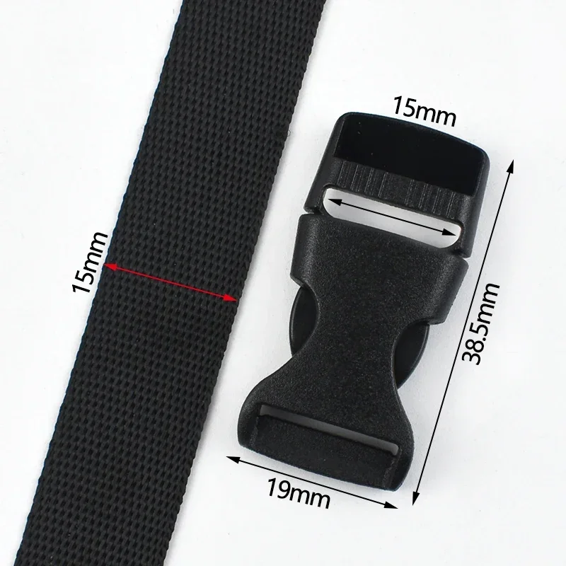 2/5/10/20 Sets 10-50mm Gurtband-Verschluss Schnallen für Taschen, Kunststoff-Schnellverschlüsse, Gürtelschnallen, Hundehalsband-Verschlüsse, Bandverschlüsse, Hakenverschlüsse, Clips