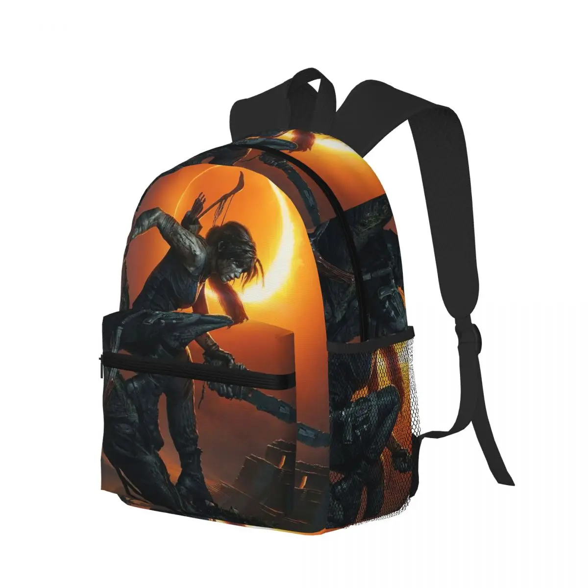 

Tomb Raider Lara Croft Games Angelina Jolie Gaming Rise Reboot Croft Manor Рюкзак Школьная сумка Походный дорожный рюкзак Сумка для книг