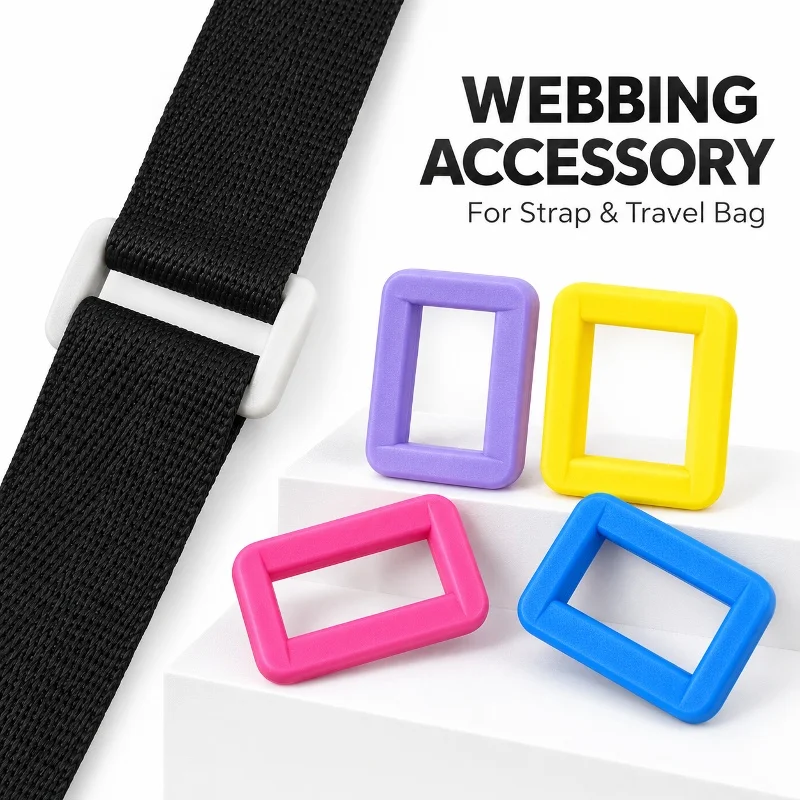 10/20Pcs 25/32/38mm Plastic Tri-Glide Buckles Backpack Webbing Adjuster Travel Bag Strap Slider Luggage Clasp Craft Accessories