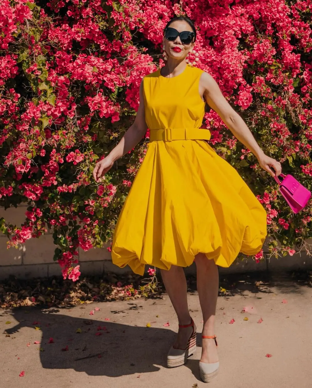 Vestido midi sem mangas com babados, curto e sem mangas, cor dourada e amarela, melhor para festa, férias de verão, praia, verão, 2020