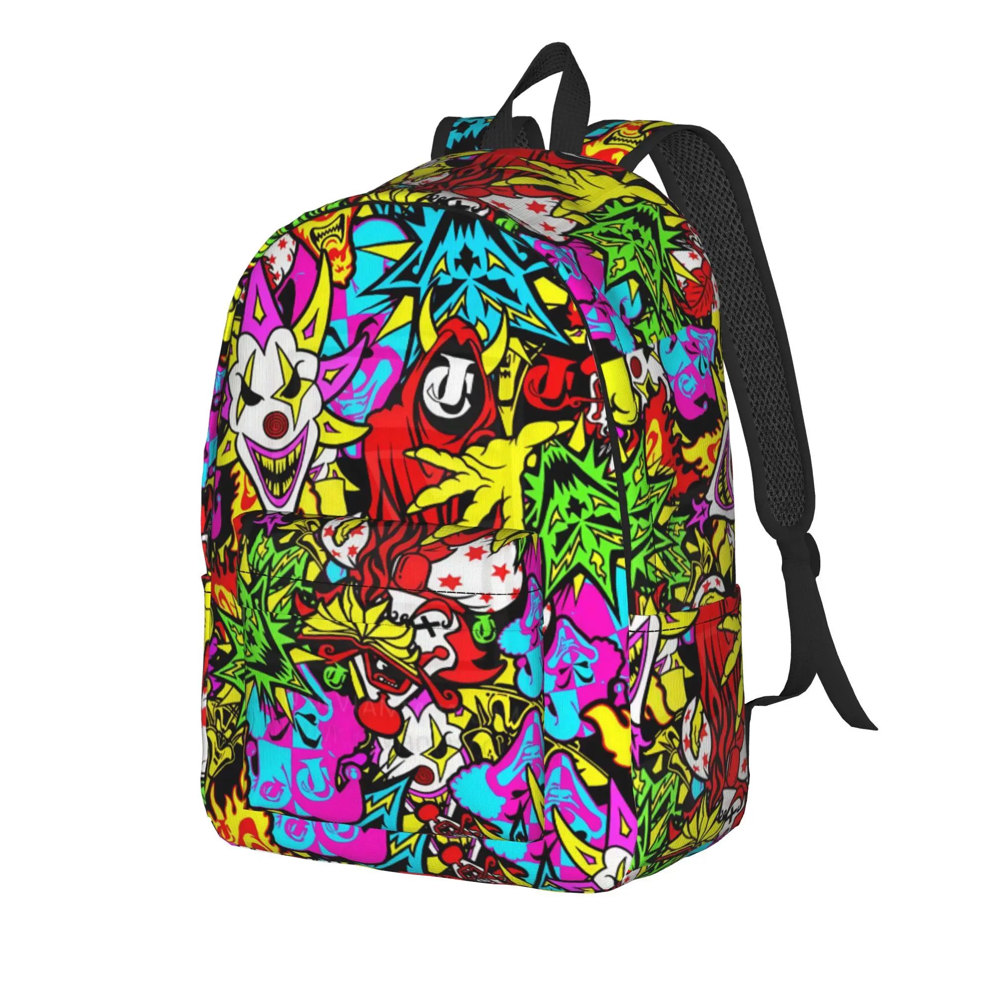 Killer Klowns From Outer Space Wax Backpack  Kawaii Backpacks Women Men Travel Large High School Bags High Quality Rucksack