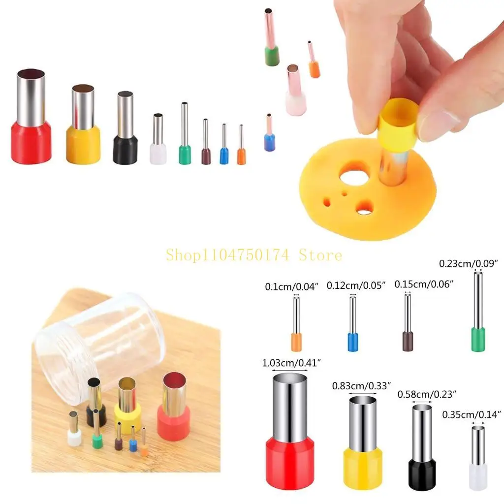 

8Pcs Stainless Steel Pottery Clay Cutter Molds 1mm-103mm For Clay Pottery Handmade Craft Ceramic Hole Punching Cutter top sale