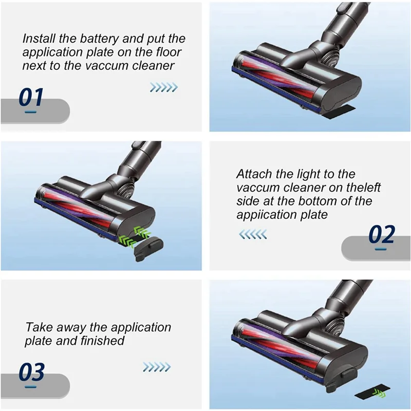 【24 часа-распродажа!】3X пылесос, светодиодная лампа для пылесоса, зеленый свет для пылесоса для шерсти домашних животных, мех собаки, модернизированный универсальный пылесос Acc