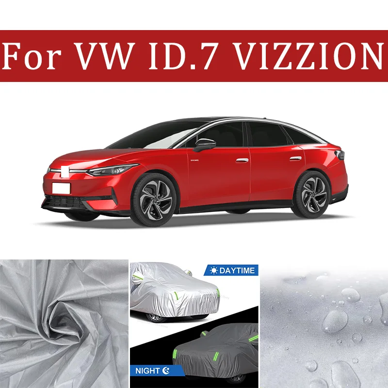 

For VW ID.7 VIZZION Car Cover Car Waterproof All Weather Automobiles Full Exterior Covers - Sun-proof Outdoor Anti Scratch