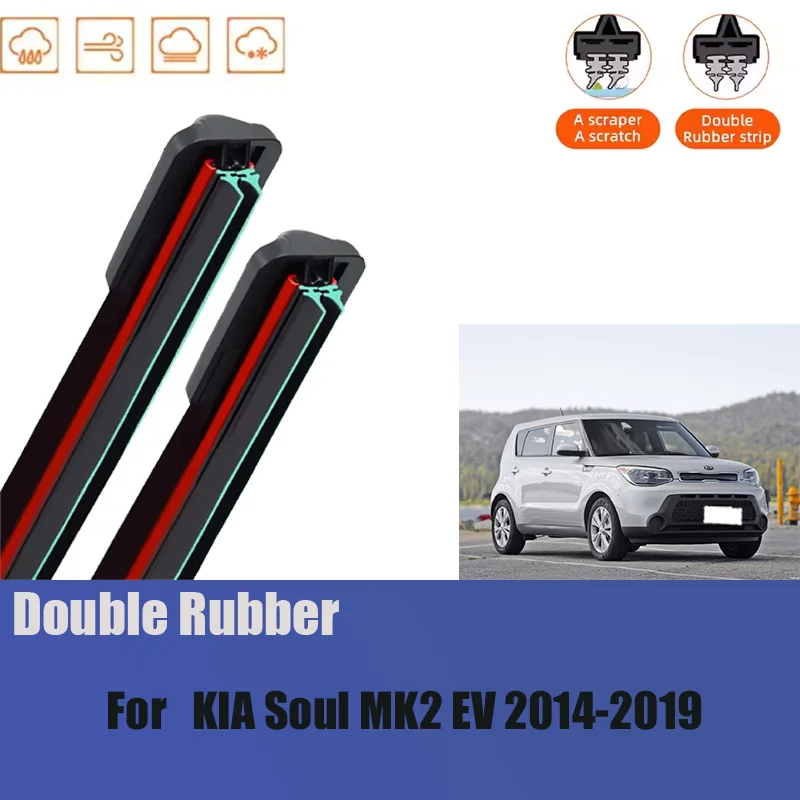 

Car Wiper For KIA Soul MK2 EV 2014-2019 Front Wiper Blades Brushes Auto Accessories 2014 2015 2016 2017 2018