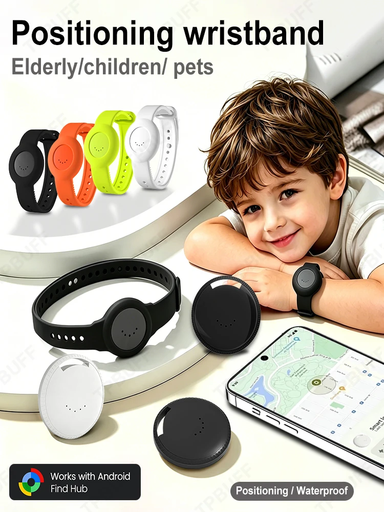 Android Smart Location Tracker Bracelet for Iphone Google Find My App Waterproof GPS Kid Elderly Finder Precise Positioning Tag