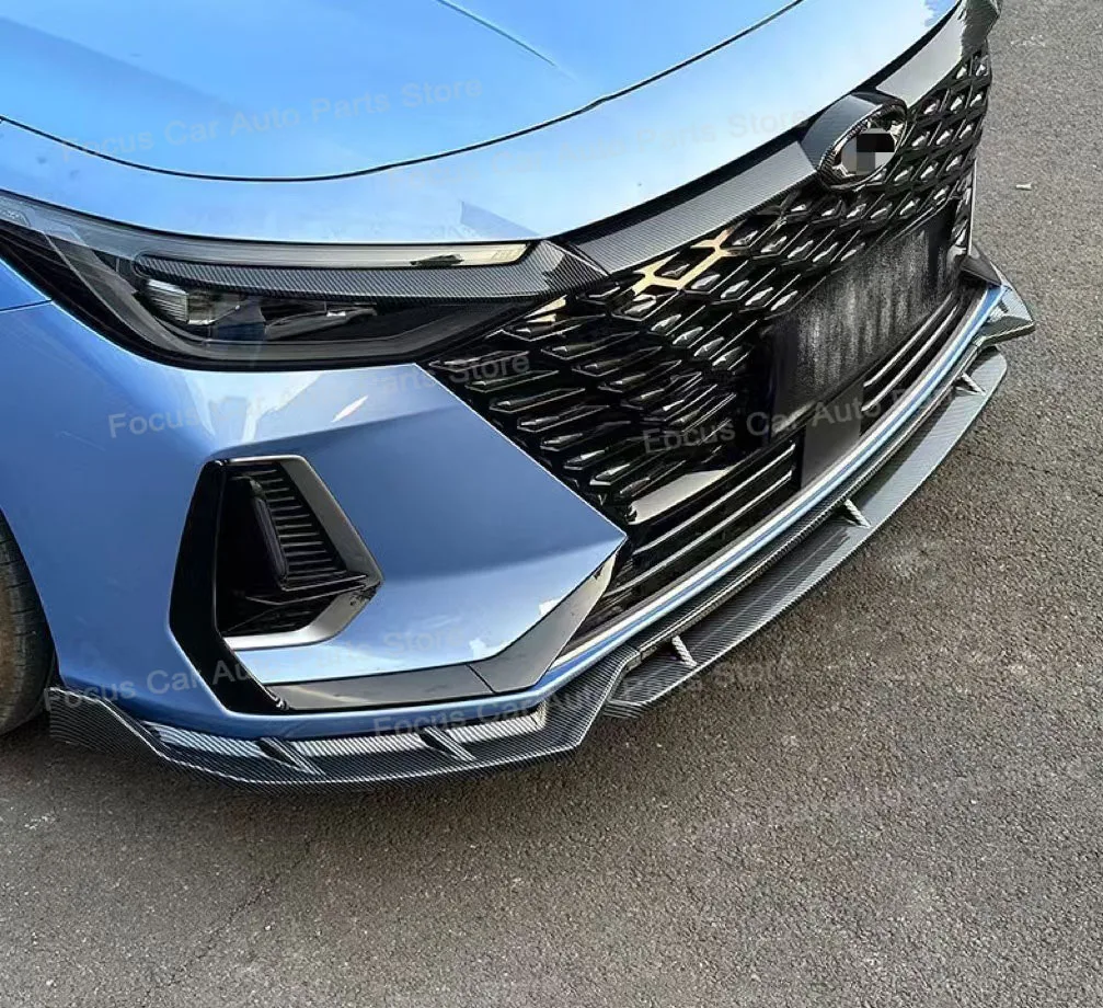 

For 2022.2024 Chery Arrizo 8 Modified Front Bumper Lip Splitter Spoiler Body Air Kit Black Carbon Fiber Pattern