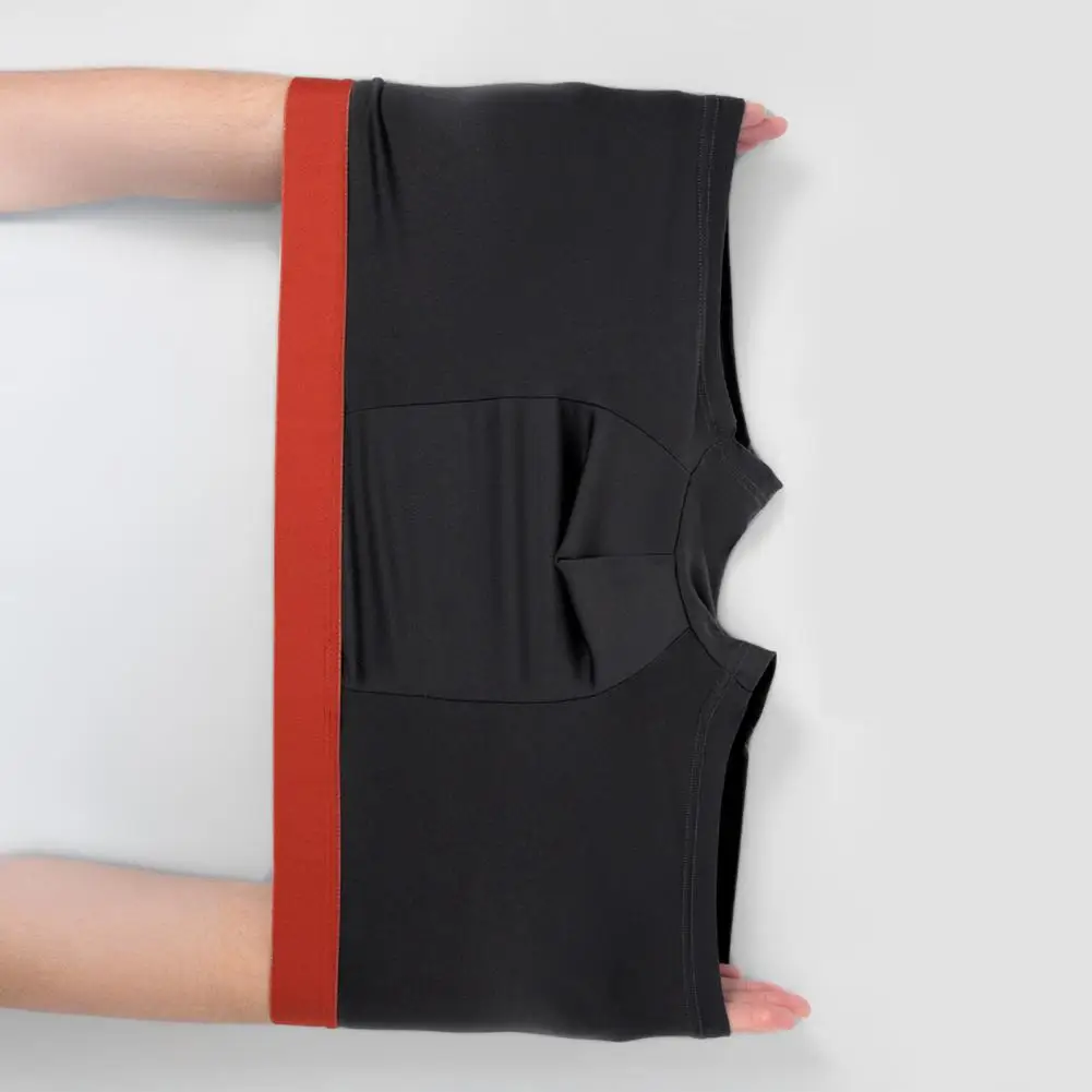 الرجال الملاكم الملابس الداخلية مرونة منتصف الارتفاع ضيق قطع مرونة عالية السراويل سراويل خليط اللون U-محدب تنفس سراويل