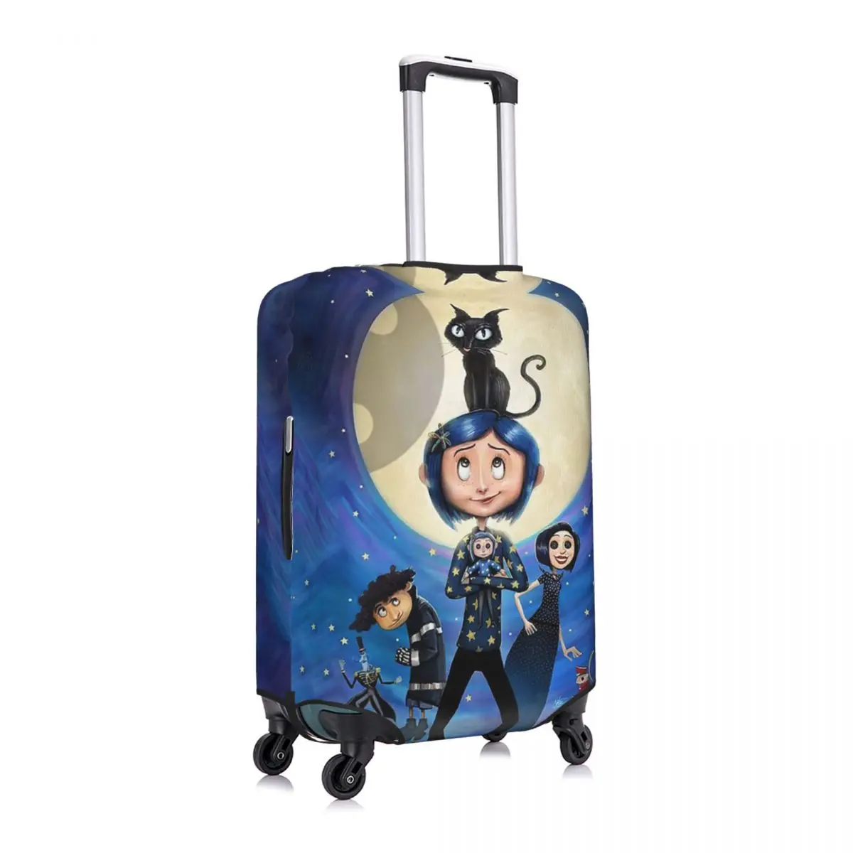 Halloween Horror Filme Coraline Bagagem Capa, Bonito Protetor Mala, Cobre Terno para 18-32"