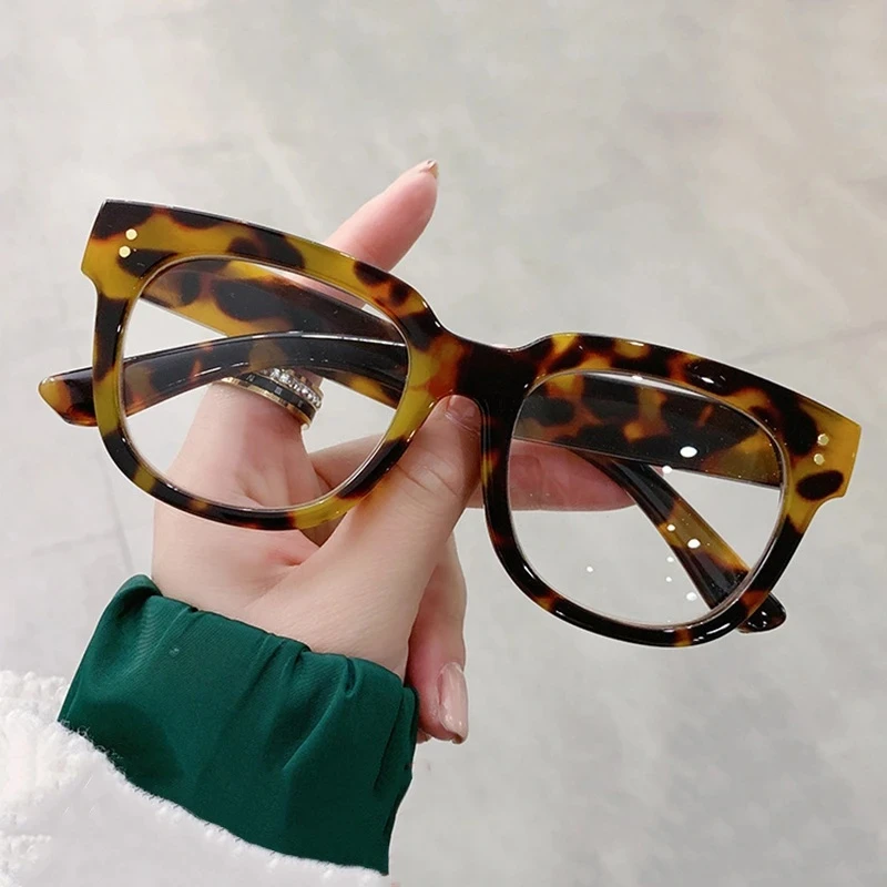 Anti-Blaulicht-Quadrat-Lesebrille, Lesebrille für Männer und Frauen, verschreibungspflichtige Lesebrille