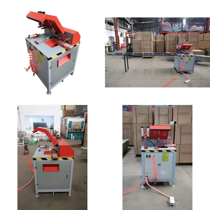 Automatic Single Head Saw for Aluminum and PVC Profile Cutting 45 90 Degree