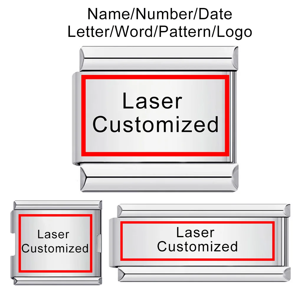 Bransoletka ze stali nierdzewnej 9mm, włoskie charmsy, personalizacja, dostosowanie, sprzedaż hurtowa, koraliki DIY, biżuteria damska i męska, prezenty.