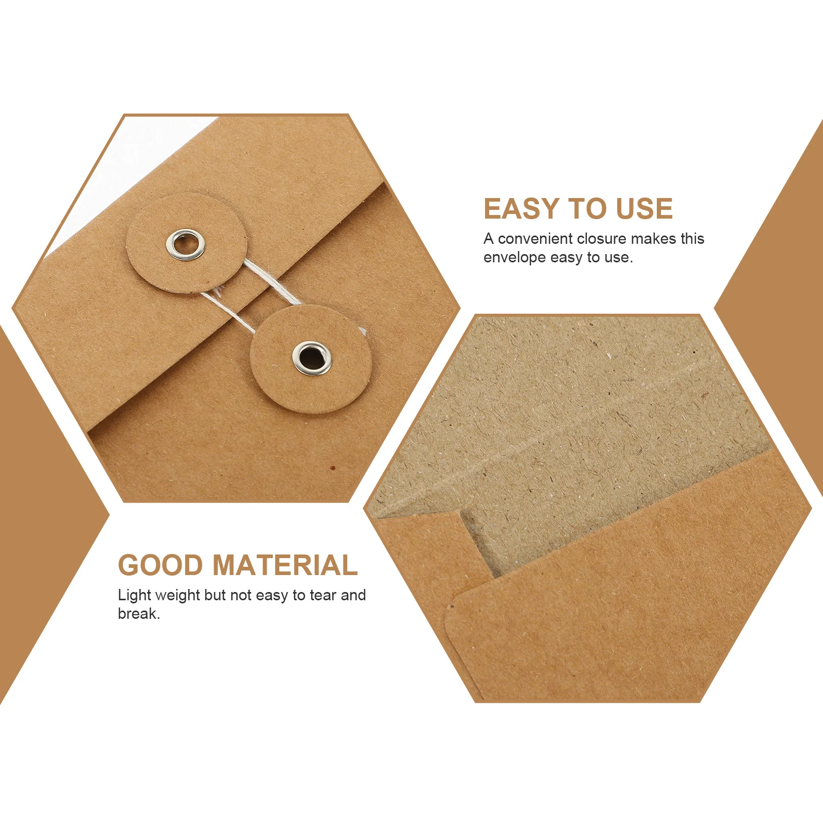 مجموعة واحدة من مظاريف الحروف الشفافة خفيفة الوزن ومحمولة وبطاقات دعوة فارغة وتصميم عملي