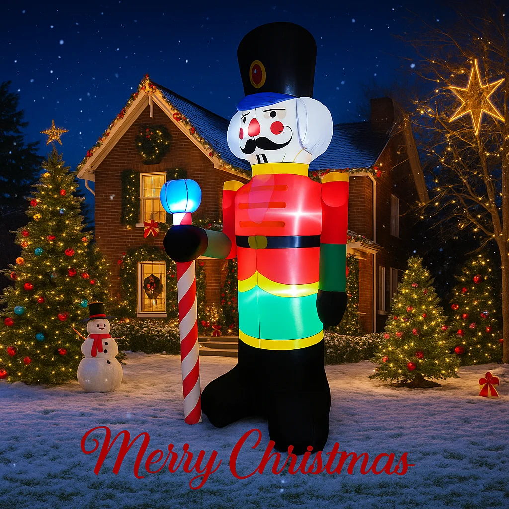 2.4M/8FT Christmas Nutcracker - Christmas Lights Outdoor recension och pris