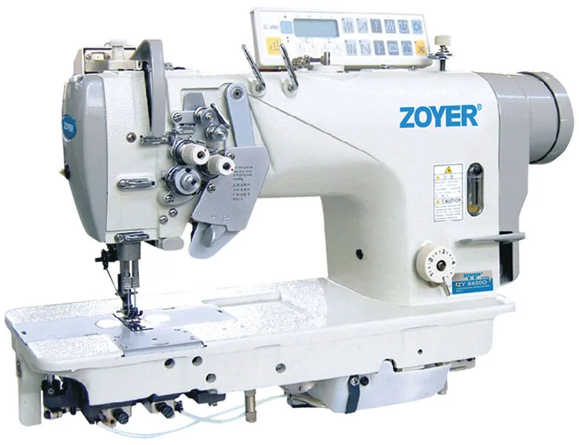 Zoyer Industrial Sewing Machine ZY8452-D3 High Speed Double Needle Lockstitch for Business & Store