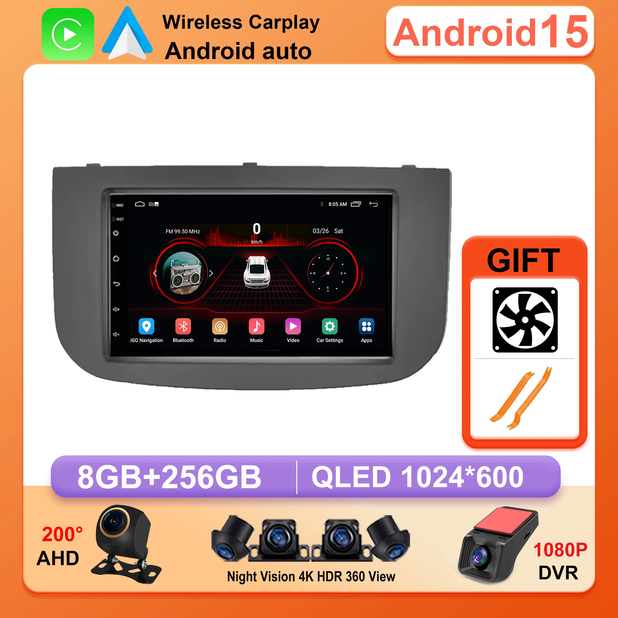 Android 15 For MITSUBISHI COLT Z30Z30GZ3BZ3V 2007-2012 Car Radio 2 Din Carplay Bluetooth Touch Screen Multimedia Video Player