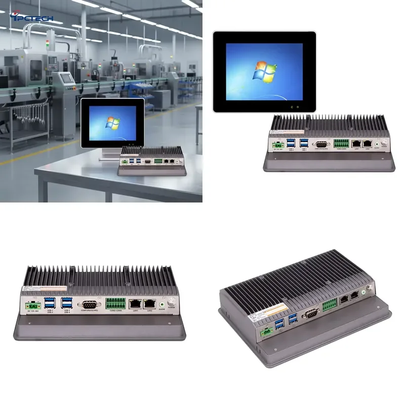 For Android Linux Win10 11 Industrial Touch Screen Panel PC All in One Embedded Wall Mount Desktop Fanless Computer
