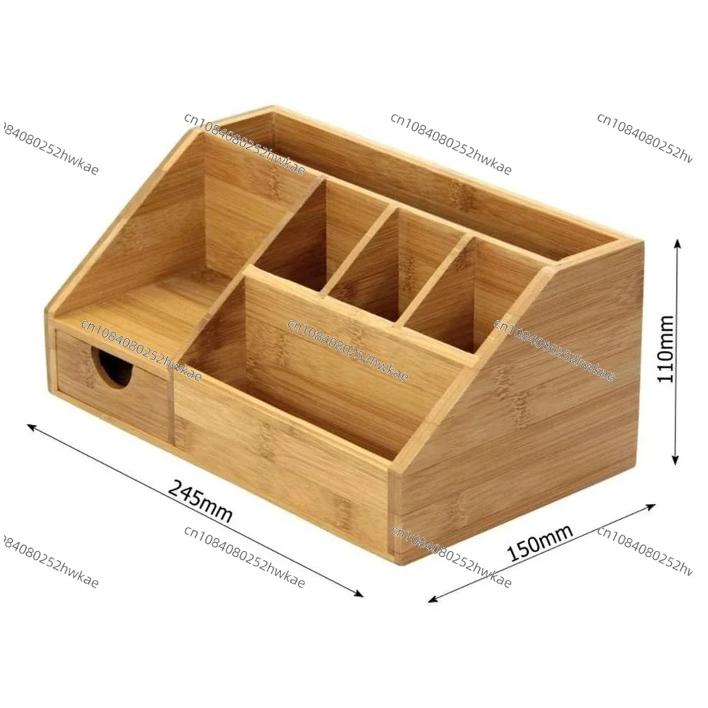 1PC Multifunctional Wooden Office Desktop Storage Box Desk Clutter Storage Box Pen Holder Desk Organizer Organizador De Escritor
